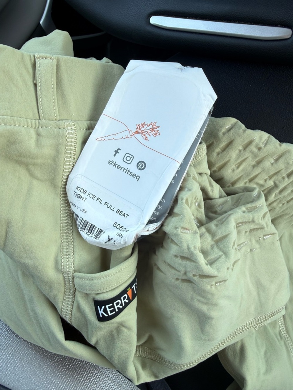 NWT Kerrits Kids XL Riding Pants Green